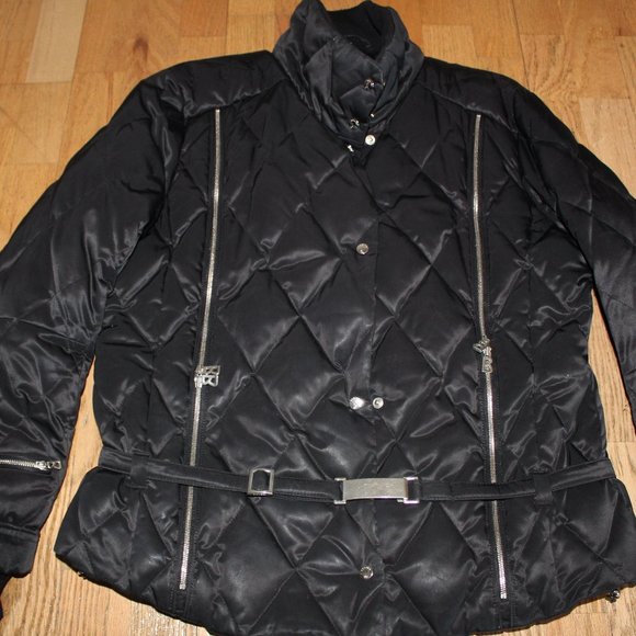 BOGNER BLACK QUILTED SKI JACKET COAT 14 - Picture 1 of 8